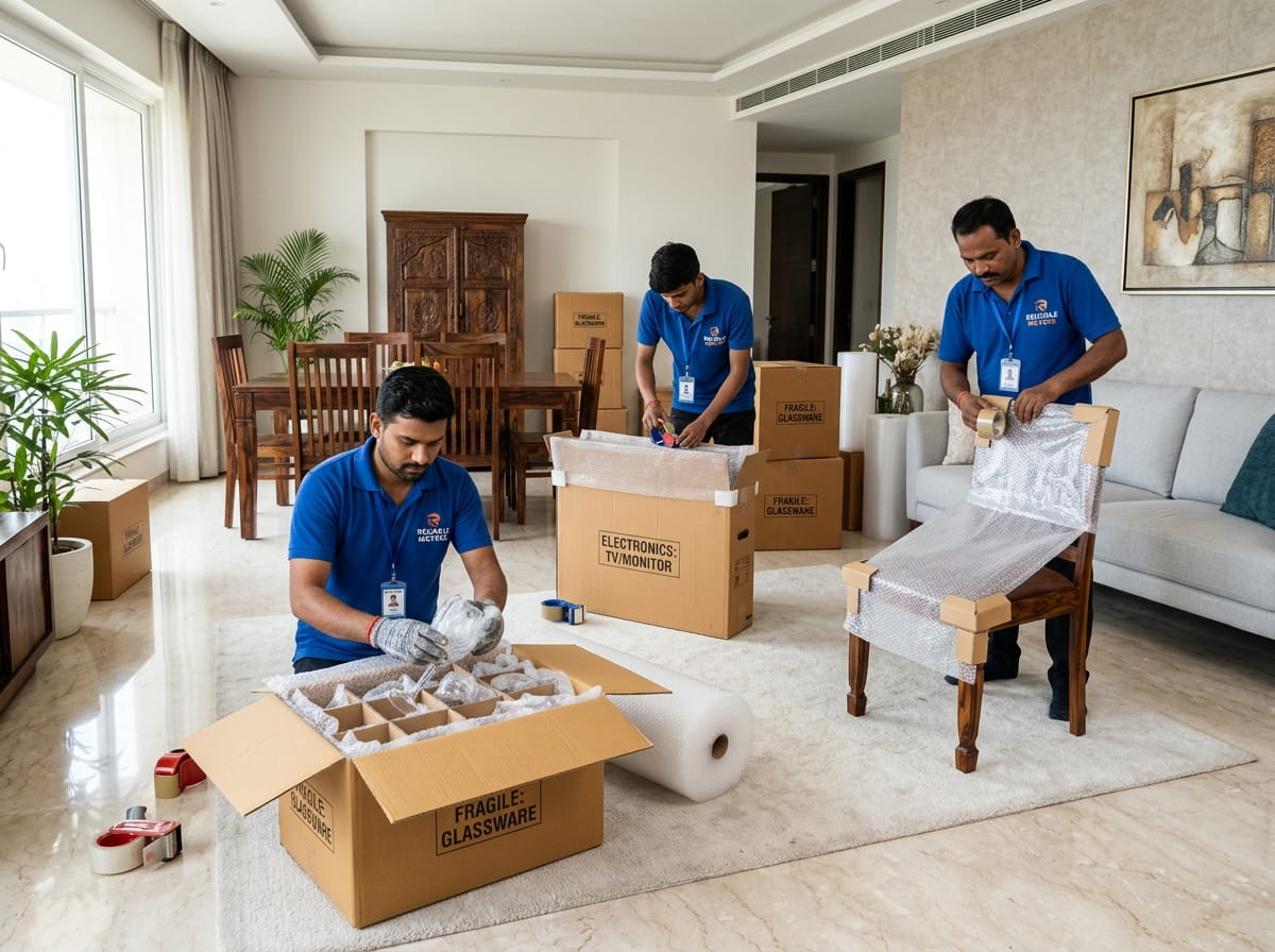VRL Packers & Movers 5-Layer Military Grade Packaging Hyderabad